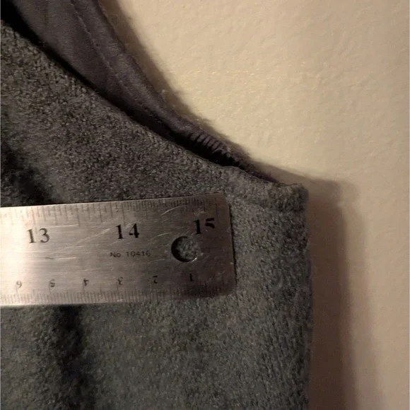 S/M Boho Crochet Neck Lined Stretch Knit Women's Artsy Lagenlook A-Line Dress - Picture 5 of 5